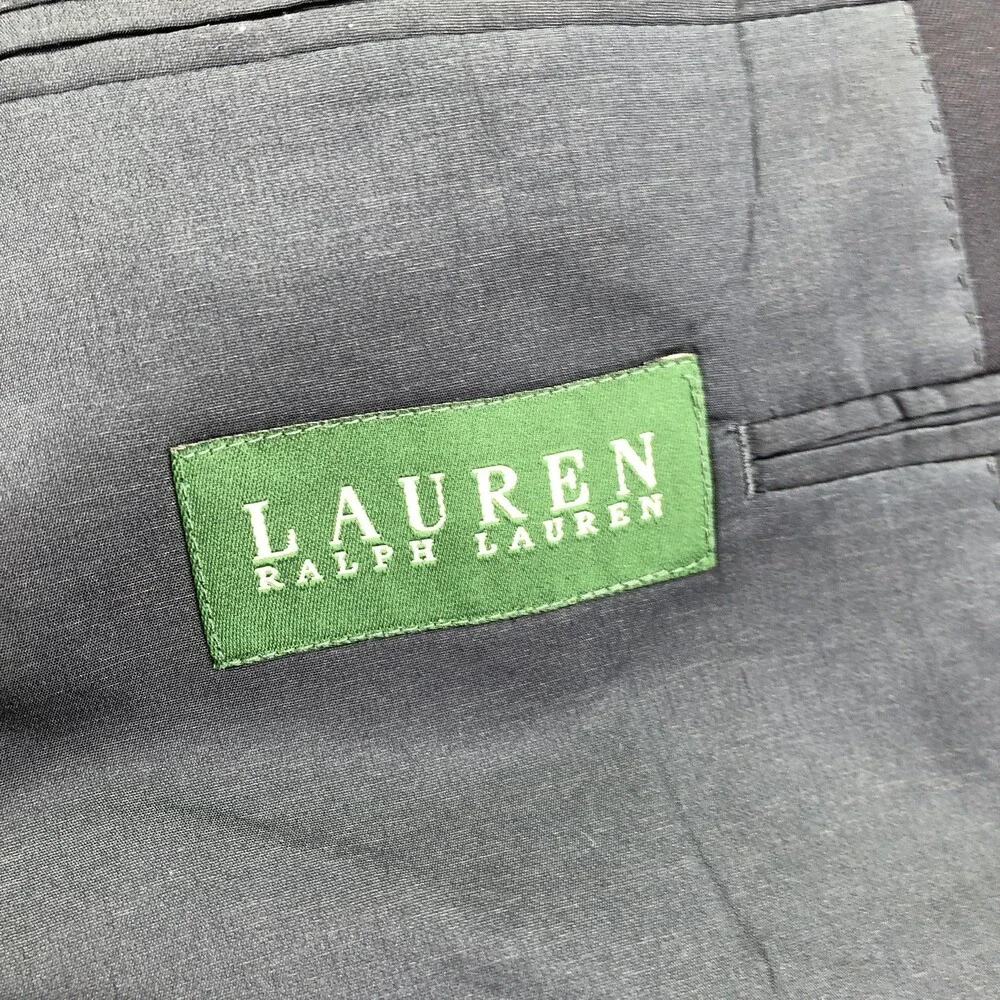 Lauren Ralph Lauren Blazer Mens 40S Navy Blue Wool Gold Button Sport Coat Jacket